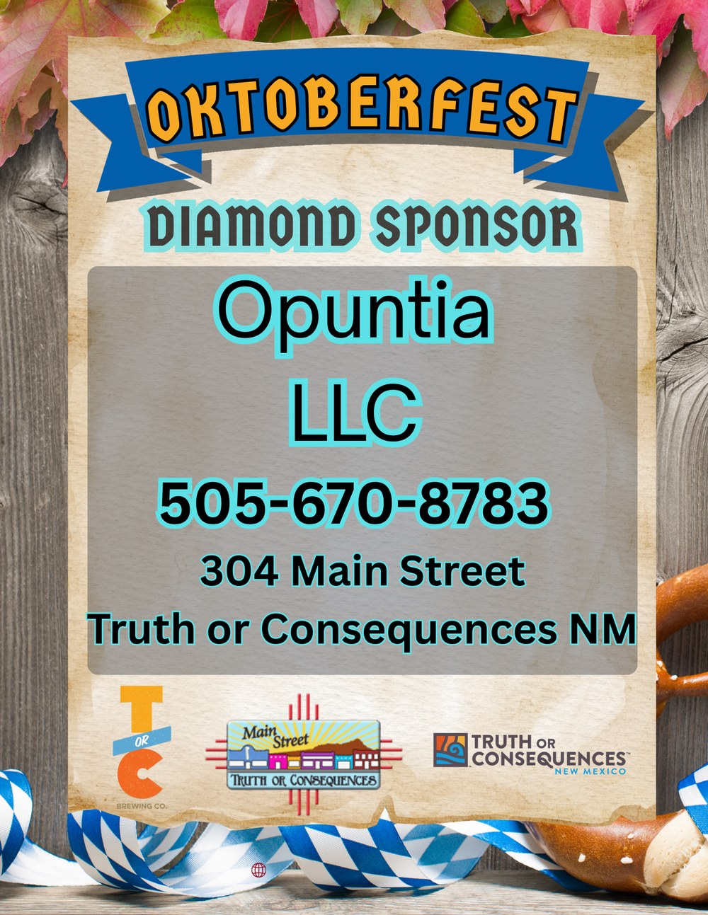 Diamond Sponsor: Opuntia LLC