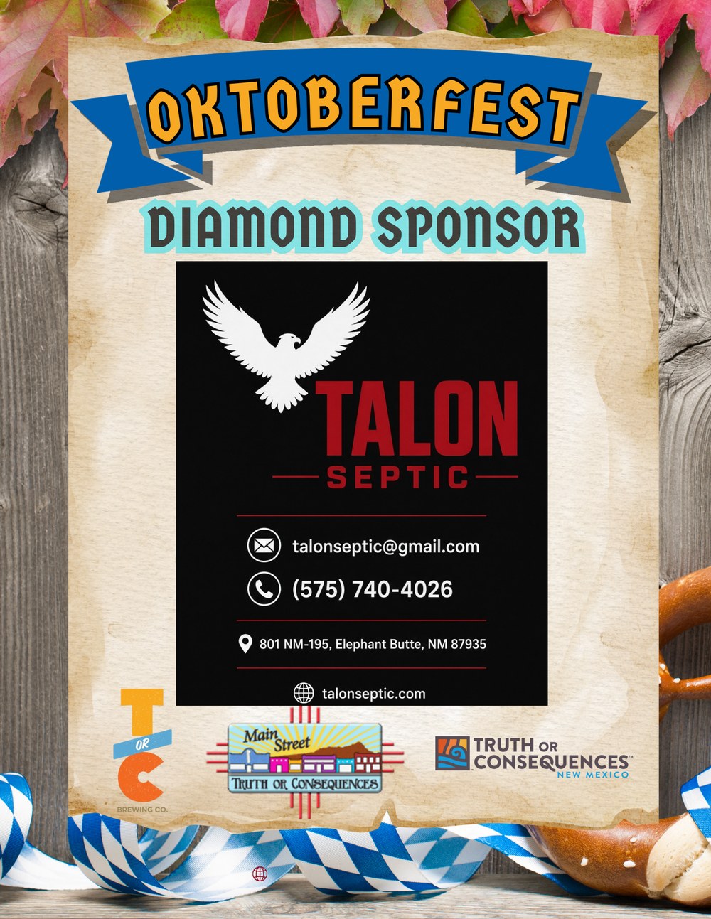 Diamond Sponsor: Talon Septic