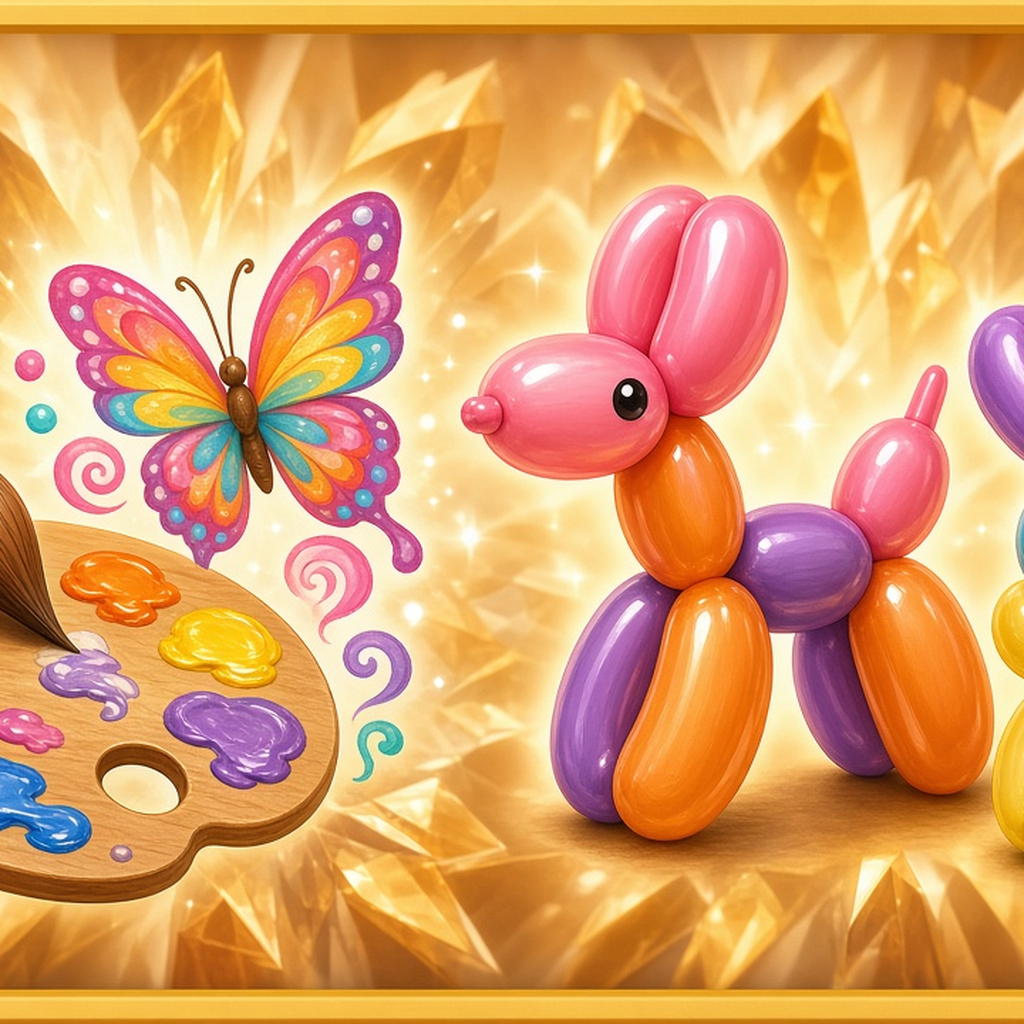 Face painting and balloon animals